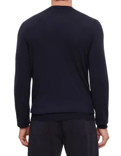 LONG SLEEVE LIGHT WEIGHT WOOL CREW NECK JUMPER