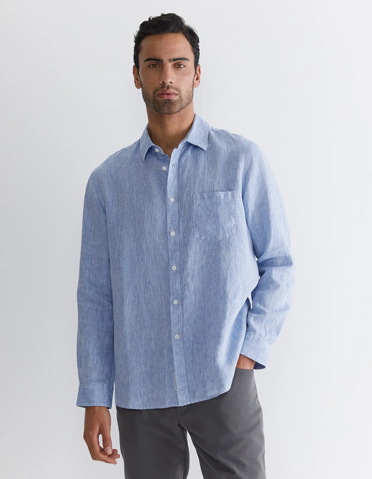 LONG SLEEVE LINEN SHIRT