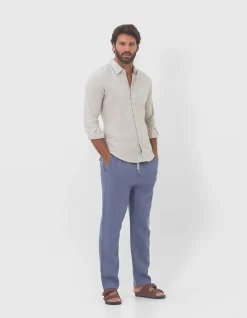 LONG SLEEVE LINEN SHIRT