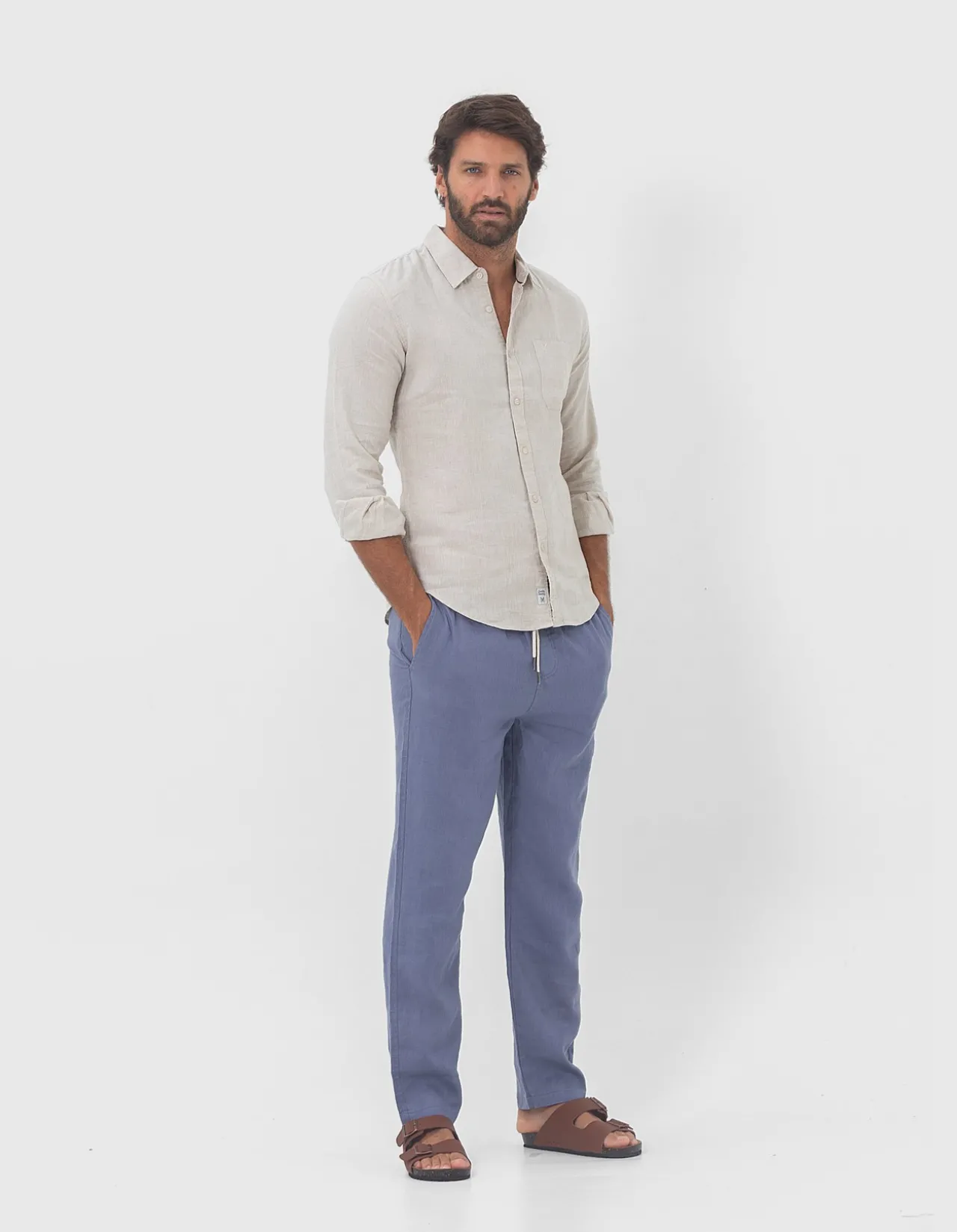 LONG SLEEVE LINEN SHIRT