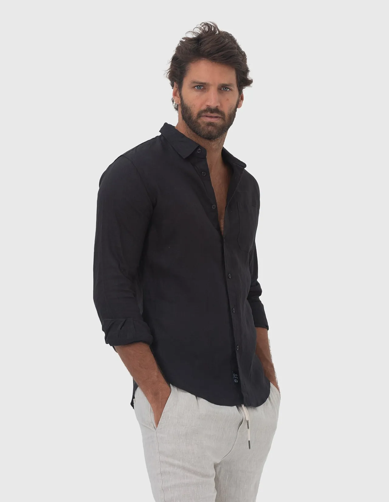 LONG SLEEVE LINEN SHIRT