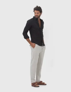 LONG SLEEVE LINEN SHIRT