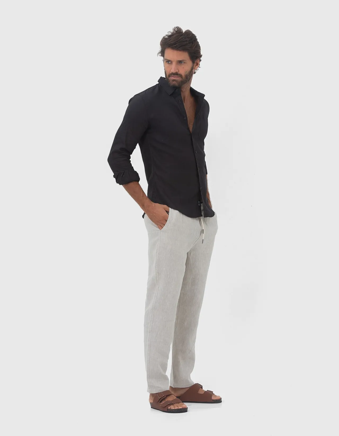 LONG SLEEVE LINEN SHIRT