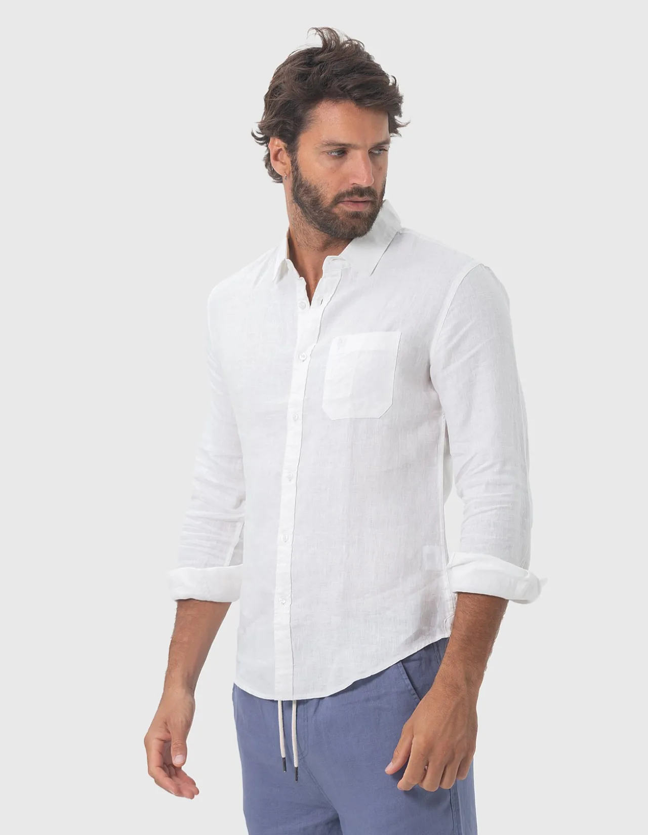 LONG SLEEVE LINEN SHIRT