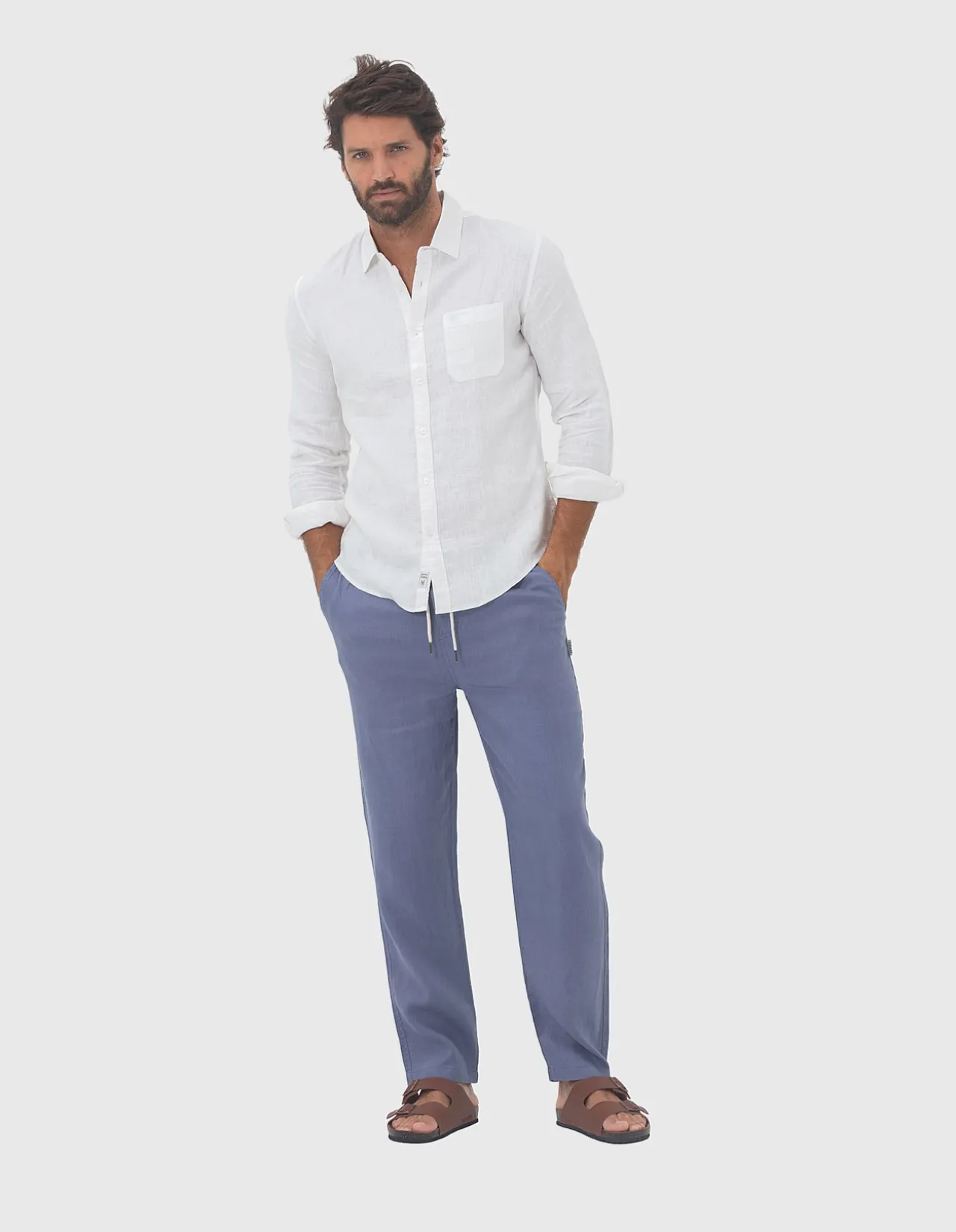 LONG SLEEVE LINEN SHIRT
