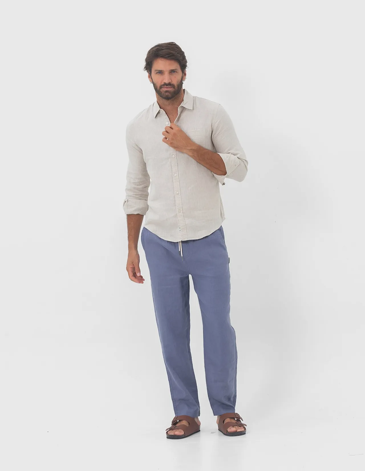 LONG SLEEVE LINEN SHIRT