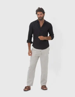 LONG SLEEVE LINEN SHIRT