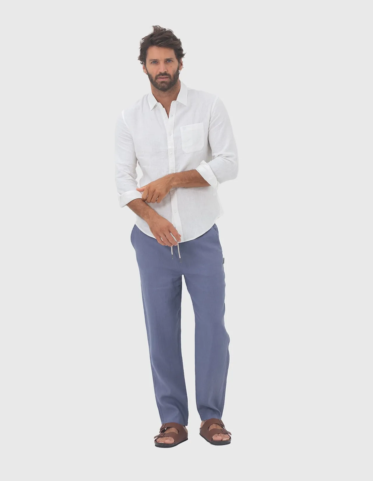 LONG SLEEVE LINEN SHIRT