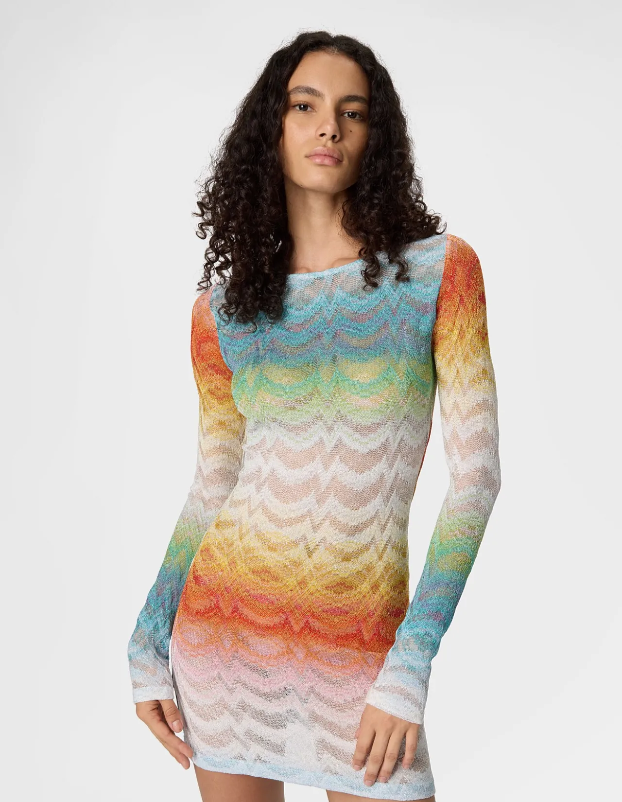 LONG SLEEVE MINI DRESS