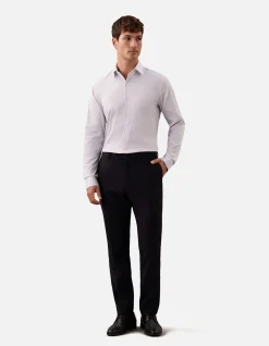 LONG SLEEVE POPLIN SHIRT SLIM FIT SHIRT