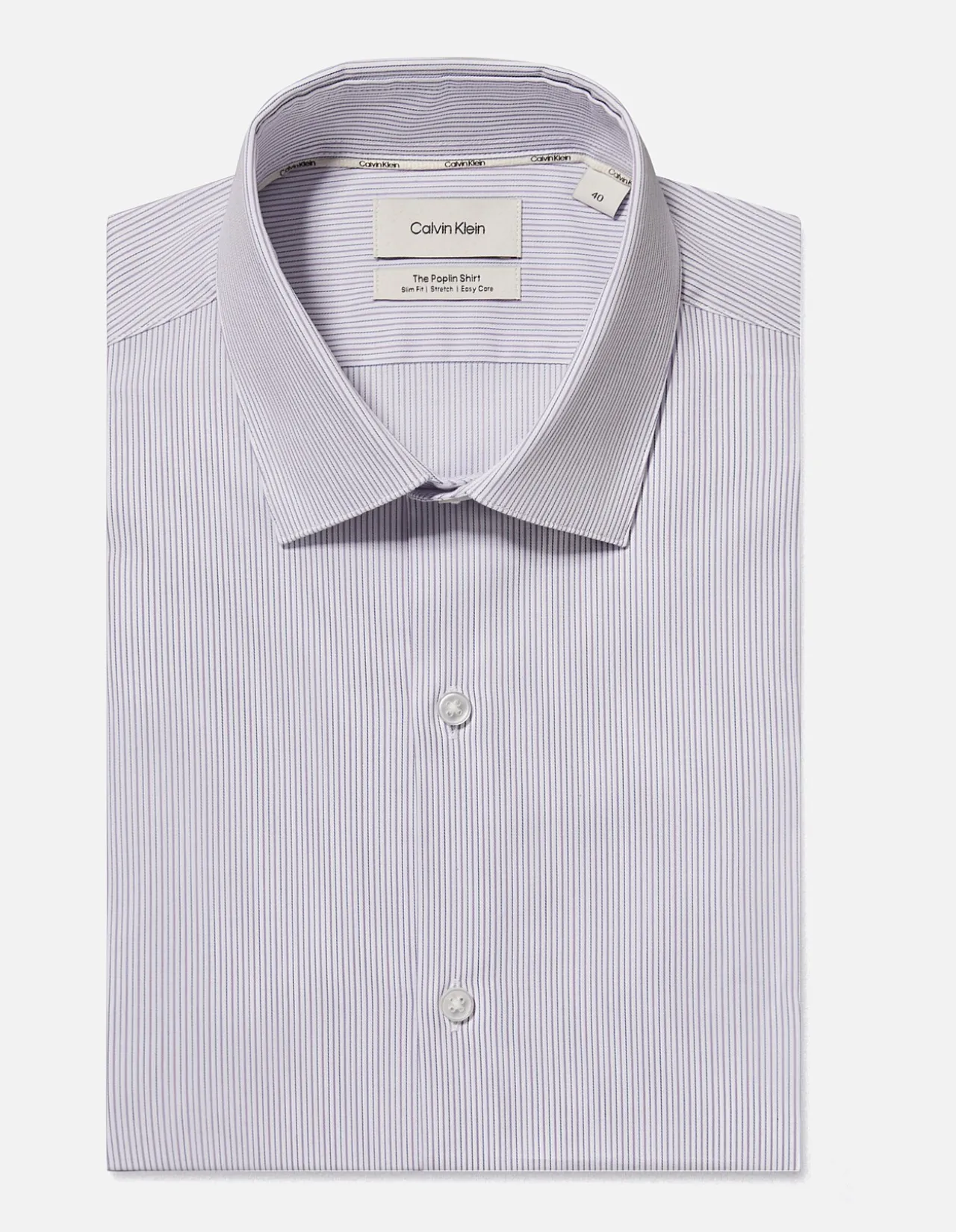 LONG SLEEVE POPLIN SHIRT SLIM FIT SHIRT