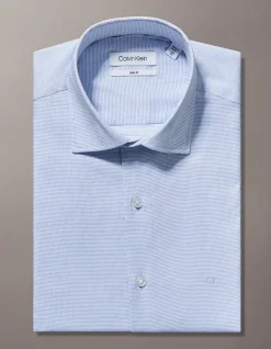Long Sleeve Slim Dobby Shirt