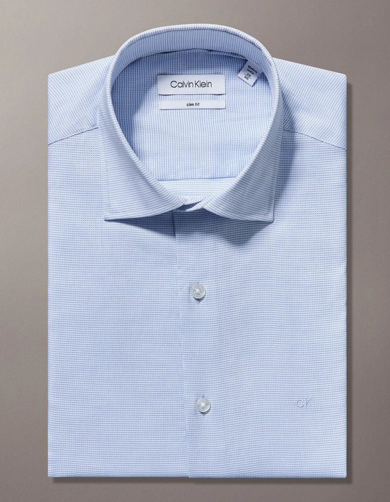 Long Sleeve Slim Dobby Shirt