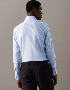 Long Sleeve Slim Dobby Shirt