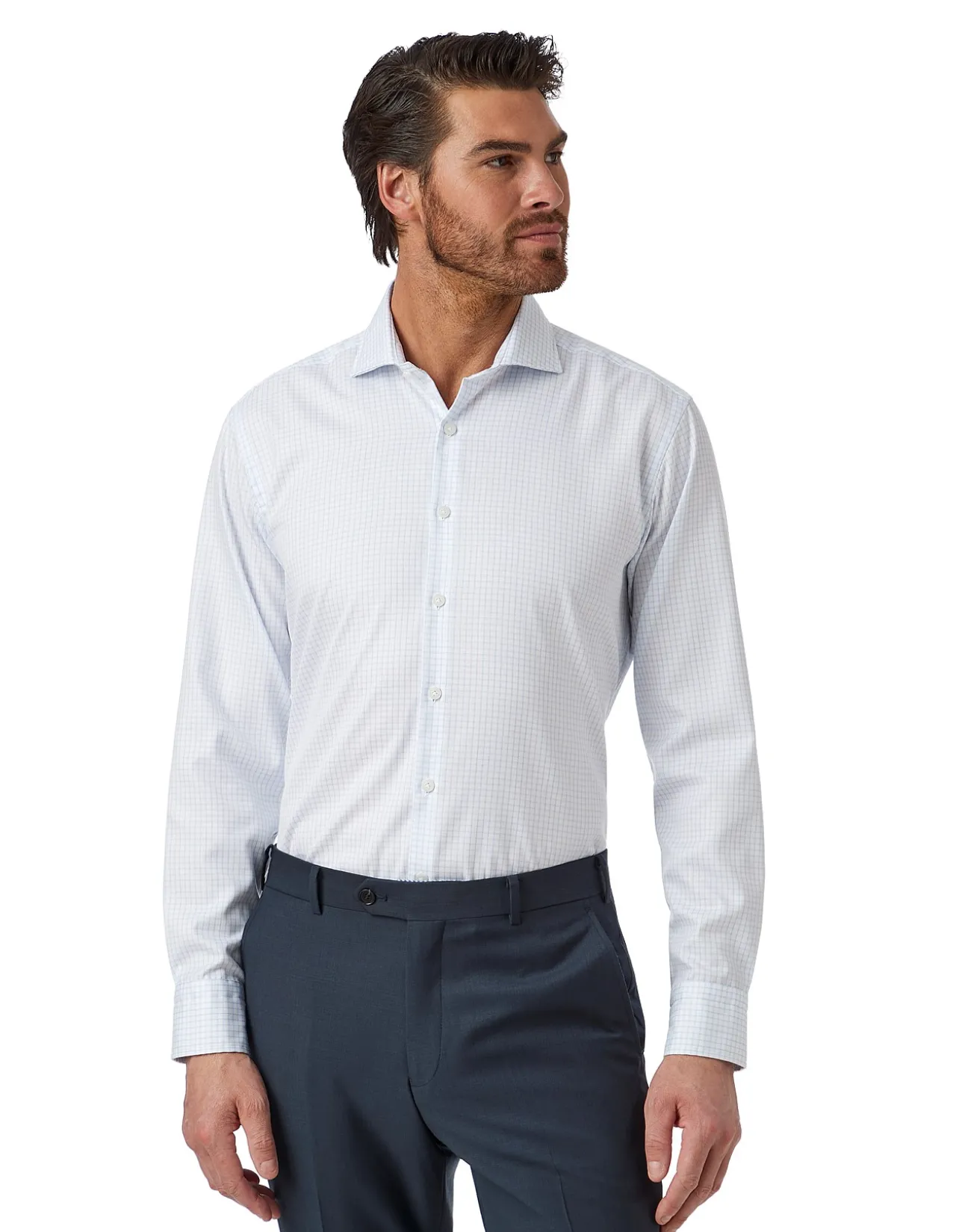 LONG SLEEVE WINTON CHECK COTTON SHIRT