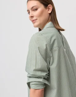 LONGLINE STRIPE SHIRT