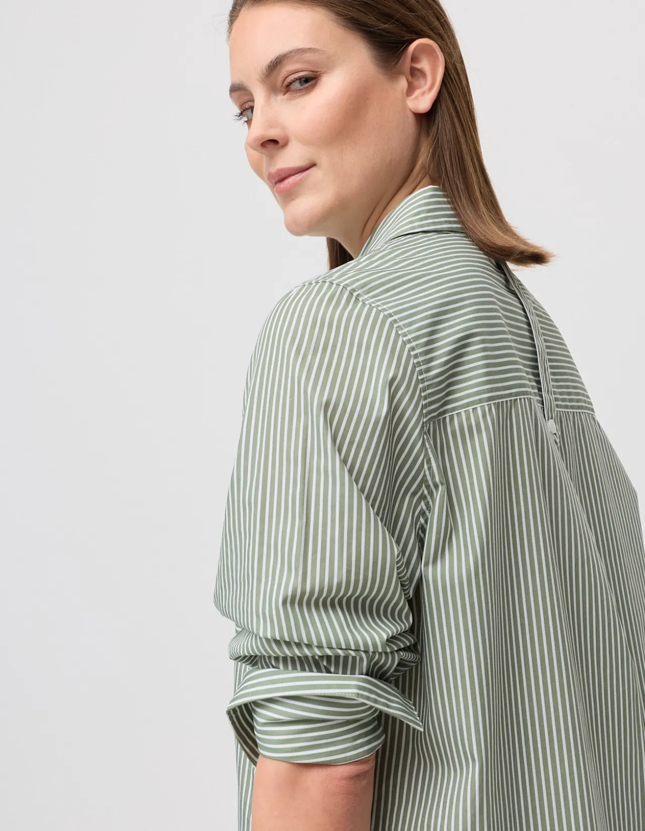 LONGLINE STRIPE SHIRT