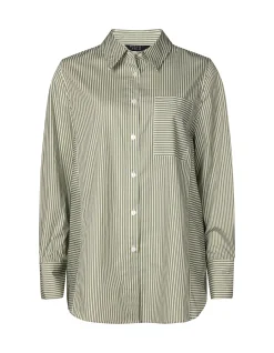 LONGLINE STRIPE SHIRT