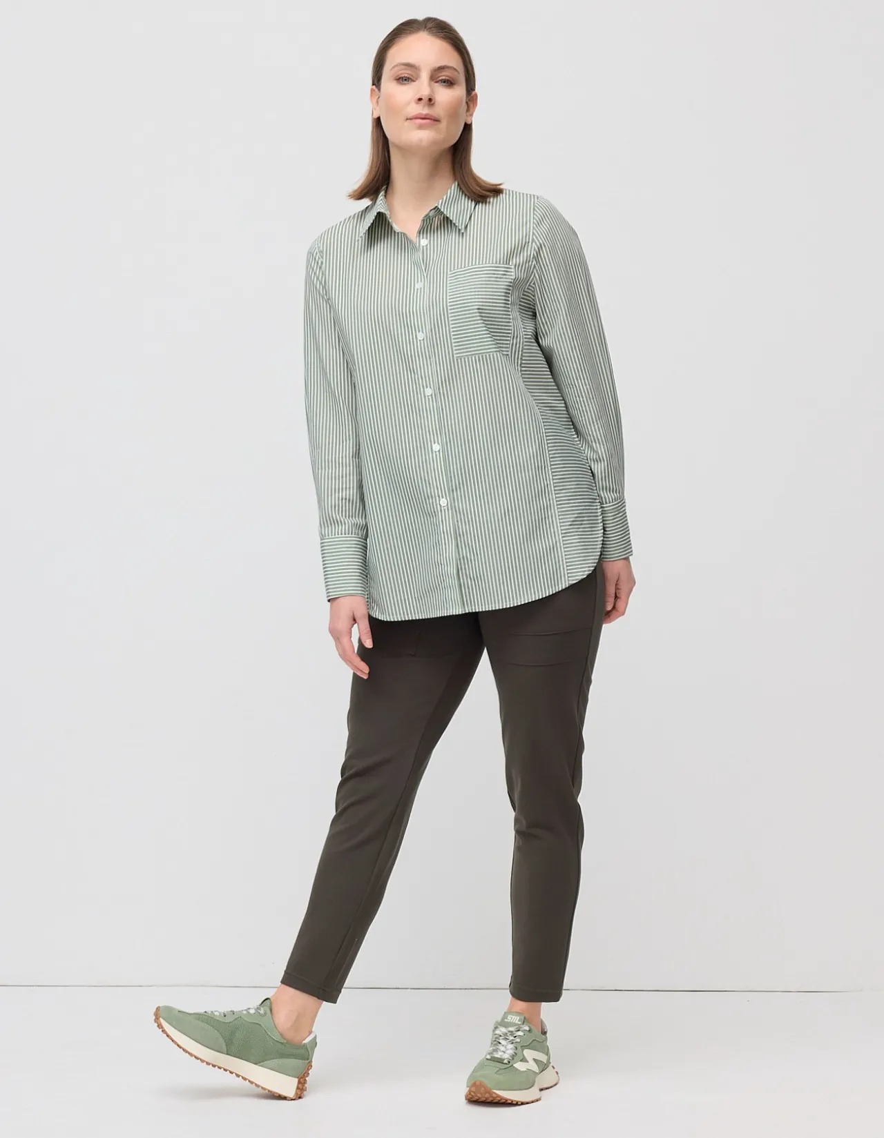 LONGLINE STRIPE SHIRT