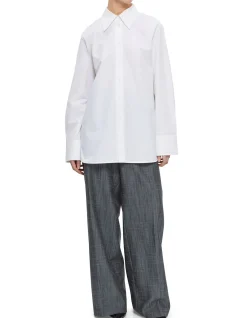 Long Sleeve Button-Up Shirt Optic White