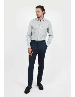 Long Sleeve Check Contempp Fit Cuff Shirt