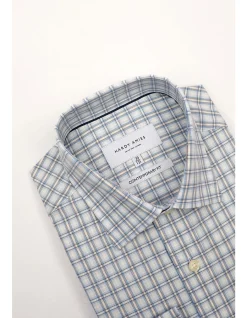 Long Sleeve Check Contempp Fit Cuff Shirt