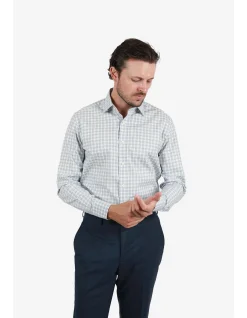 Long Sleeve Check Contempp Fit Cuff Shirt
