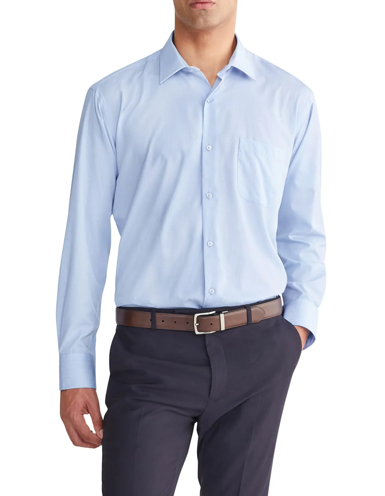 Long Sleeve Classic Mini Stripe Shirt