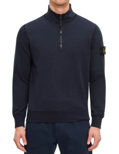 LONG SLEEVE COTTON FLEECE POLO