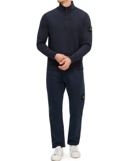 LONG SLEEVE COTTON FLEECE POLO