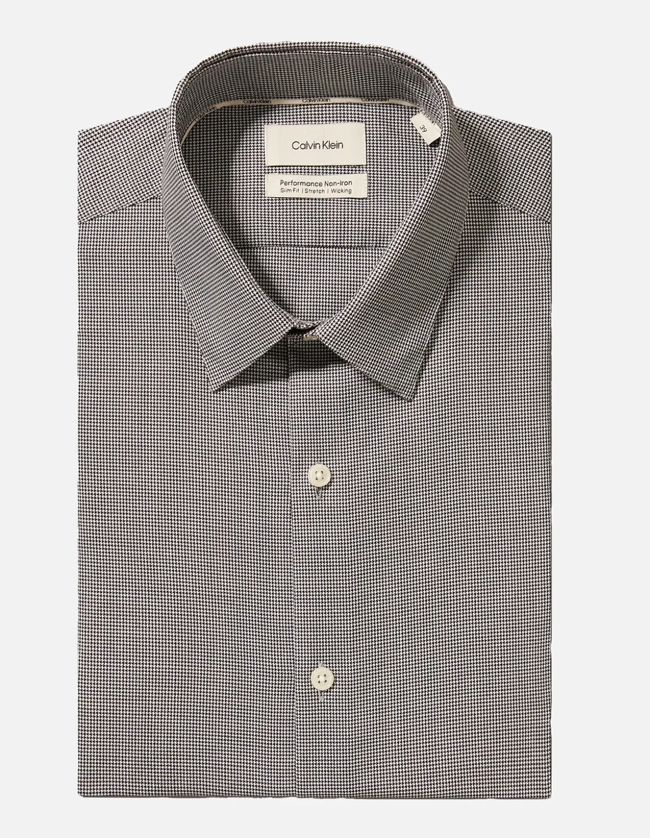 LONG SLEEVE COTTON SLIM MID TWILL STRETCH SOLID SHIRT