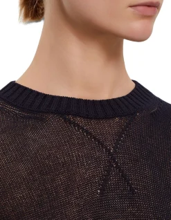 Long Sleeve Crewneck Sweater Midnight