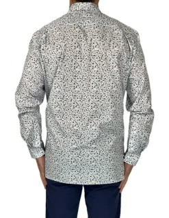 Long Sleeve DABATO Cotton Point Collar EASY Print Shirt