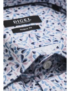 Long Sleeve DABATO Cotton Point Collar EASY Print Shirt