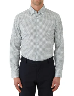 Long Sleeve Floral Geo Shirt