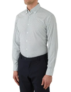 Long Sleeve Floral Geo Shirt