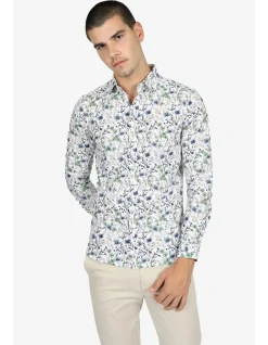Long Sleeve FLORIANA Peached Cotton Shirt