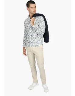 Long Sleeve FLORIANA Peached Cotton Shirt