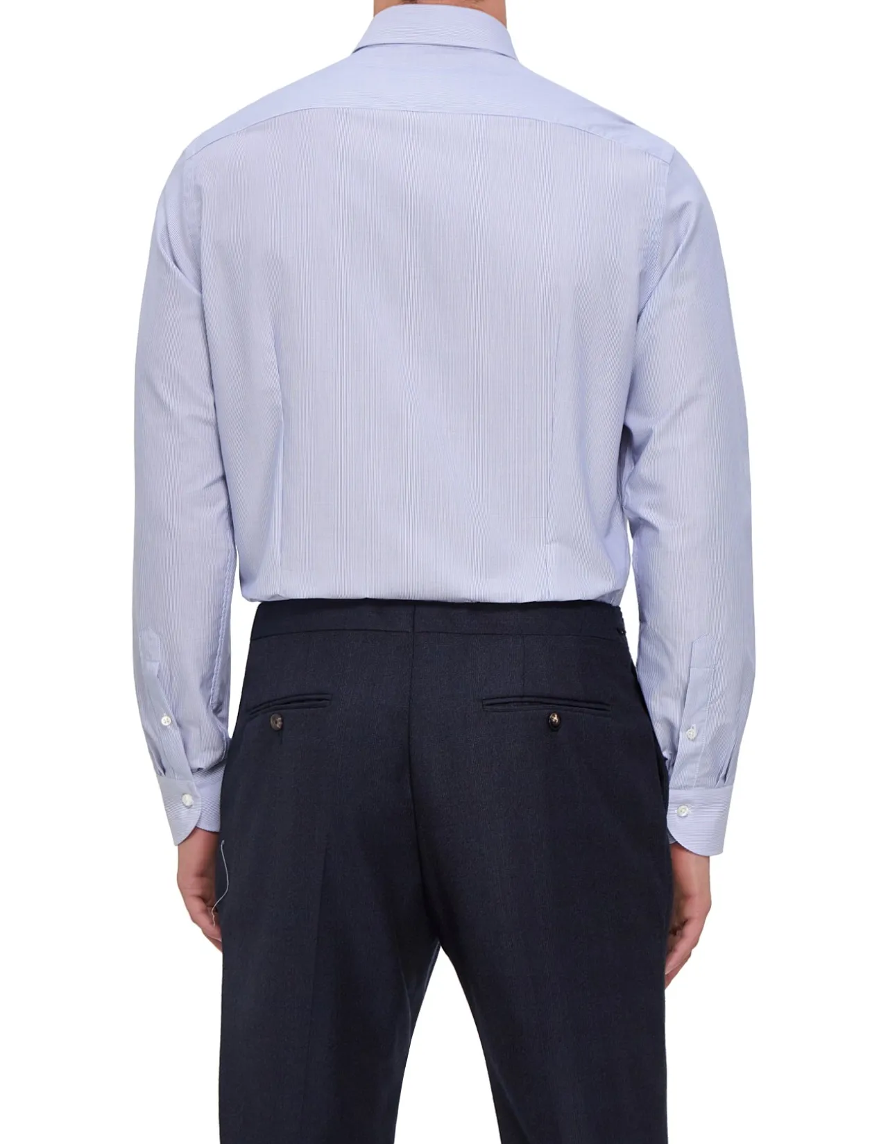 LONG SLEEVE GERARDO STRIPE WRINKLE RESISTANT COLLAR SHIRT