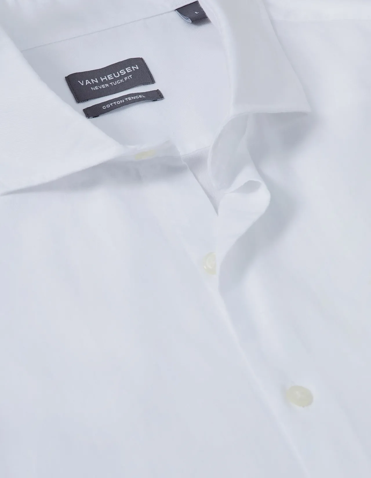 Long Sleeve NEVER Tuck Single Colour Tencel Blend Oxford Shirt