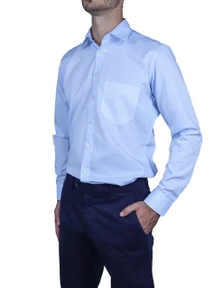 Long Sleeve Non Iron Modern Fit Point Collar Shirt