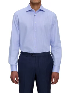 LONG SLEEVE ROYAL OXFORD PEAK COLLAR SHIRT