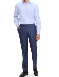LONG SLEEVE ROYAL OXFORD PEAK COLLAR SHIRT