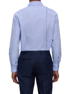 LONG SLEEVE ROYAL OXFORD PEAK COLLAR SHIRT