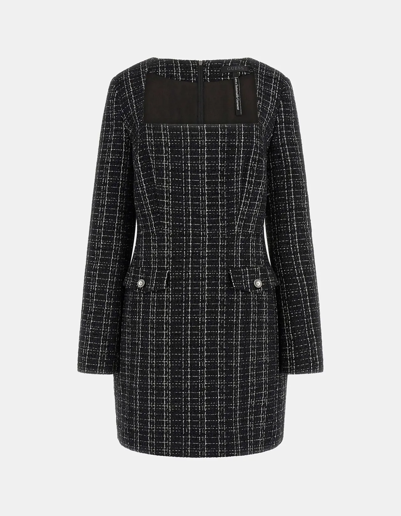 Long Sleeve Sandra Tweed Dress