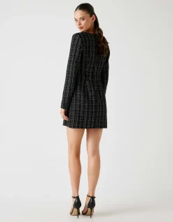 Long Sleeve Sandra Tweed Dress