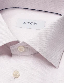 LONG SLEEVE SEMI SOLID SIGNATURE TWILL SLIM FIT SHIRT