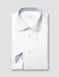 LONG SLEEVE SIGNATURE TWILL GEOMETRIC EFFECT SHIRT