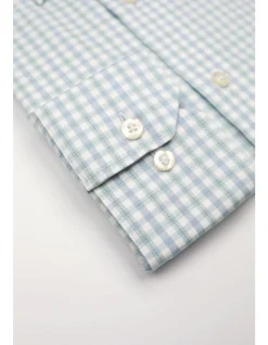 LONG SLEEVE SINGLE CUFF CHECK CONTEMPORARY REG FIT SHIRT