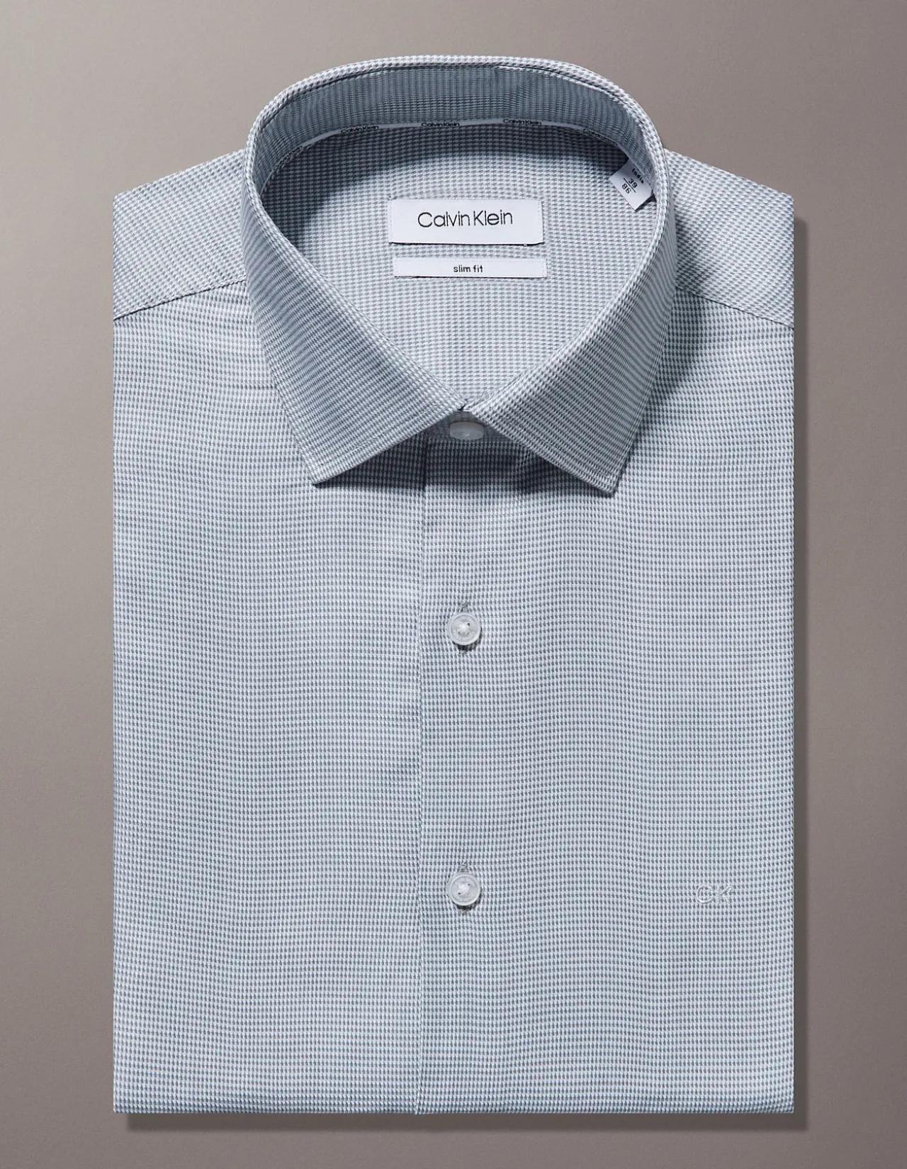 Long Sleeve Slim Dobby Shirt
